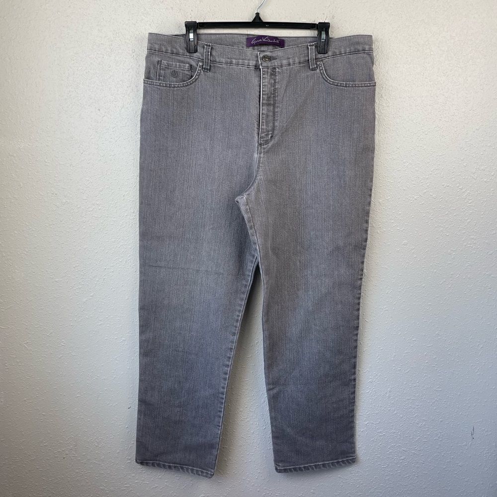 Gloria Canderbilt Gray Amanda Pants Size 16 Short EUC
